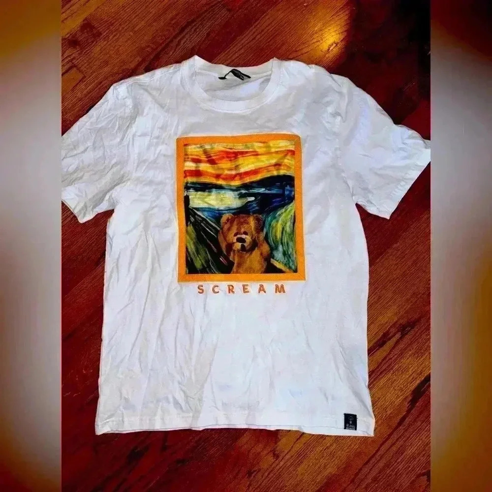 Rebel Minds teddy bear scream shirt